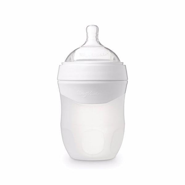 Tiny Twinkle - Silicone Baby Bottle - White