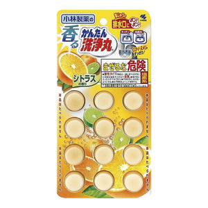 Kobayashi - Pharmaceutical Fragrant Easy Cleaning Maru Citrus Fragrance - 12 Tablets-Panda Kids and Baby