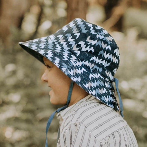 Bedhead Hats - Explorer' Kids Reversible Sun Hat - Scout/Steele-Panda Kids and Baby