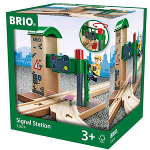 BRIO Destination - Signal Station - 2 Pieces Wooden Toys - Trains BRIO 