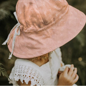 Bedhead Hats - Wanderer' Girls Reversible Sun Hat -Frances / Flax Outdoor Bedhead Hat 