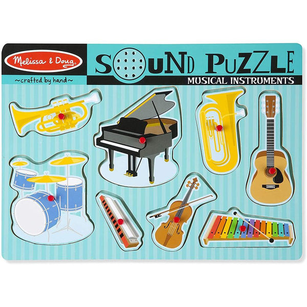Melissa & Doug - Musical Instruments Sound Puzzle - 8pcs Educational Toys Melissa & Doug 
