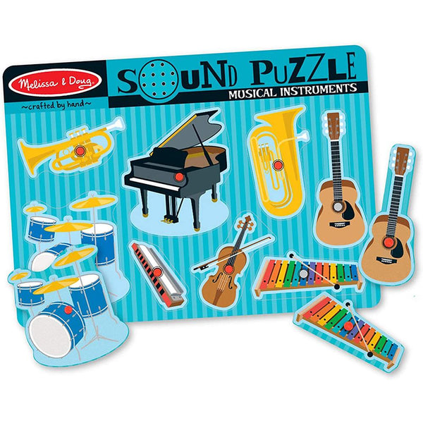 Melissa & Doug - Musical Instruments Sound Puzzle - 8pcs Educational Toys Melissa & Doug 