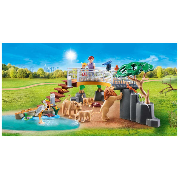 Playmobil - Outdoor Lion Enclosure - PMB70343 Building Toys Playmobil 
