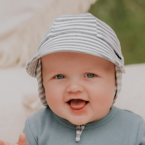 Huggalugs Baby Boy Blue Seersucker Bucket Hat