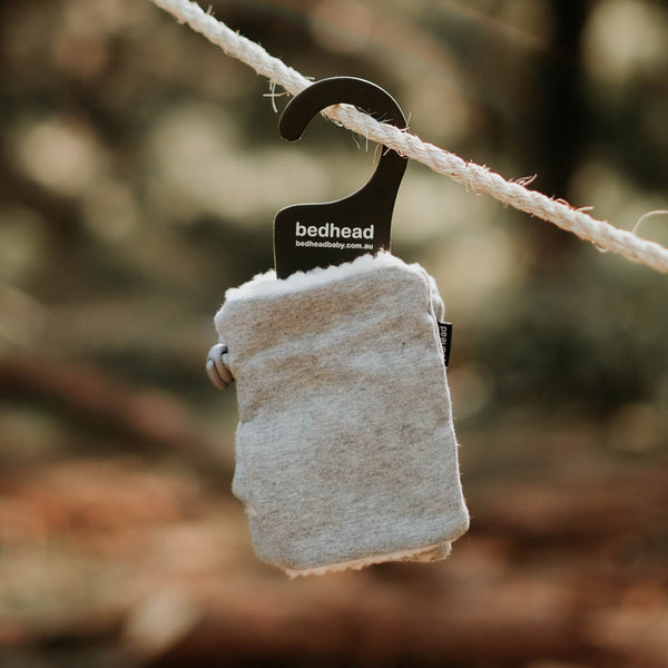 Bedhead Hat - Fleecy Fingerless Mittens - Grey Marle-Panda Kids and Baby