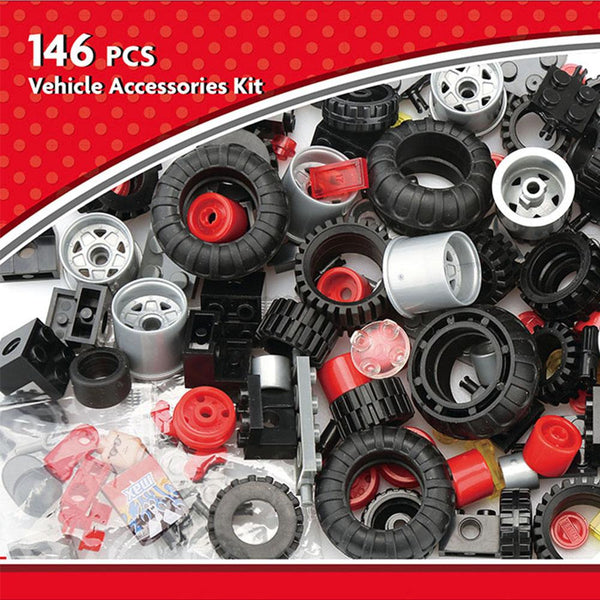 Panda Kids & Baby - 146pcs Blocks - Vehicle Accessories Kit-Panda Kids and Baby