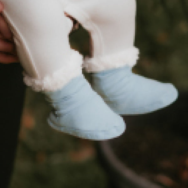 Bedhead Hat - Fleecy Sleepy Booties - Baby Blue Marle-Panda Kids and Baby