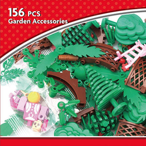 Panda Kids & Baby - 156pcs Building Blocks - Garden Accessories-Panda Kids and Baby