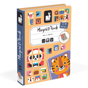 Janod - Mix & Match Magnetibook-Panda Kids and Baby