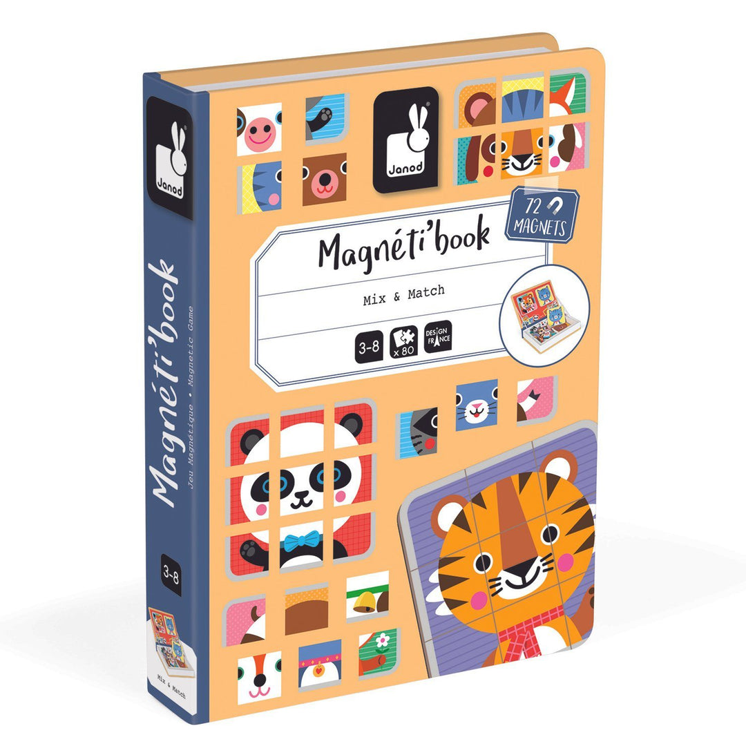 Janod - Mix & Match Magnetibook-Panda Kids and Baby