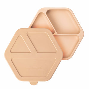 Tiny Twinkle - Silicone Plate and Lid Set - Sand Silicone Plate Tiny Twinkle 