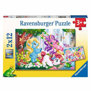Ravensburger - Unicorns at Play Puzzle - 2x12pcs Puzzle Ravensburger 