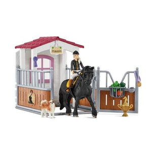 Schleich - Horse Stall with Tori & Princess Figures & Playset Schleich 
