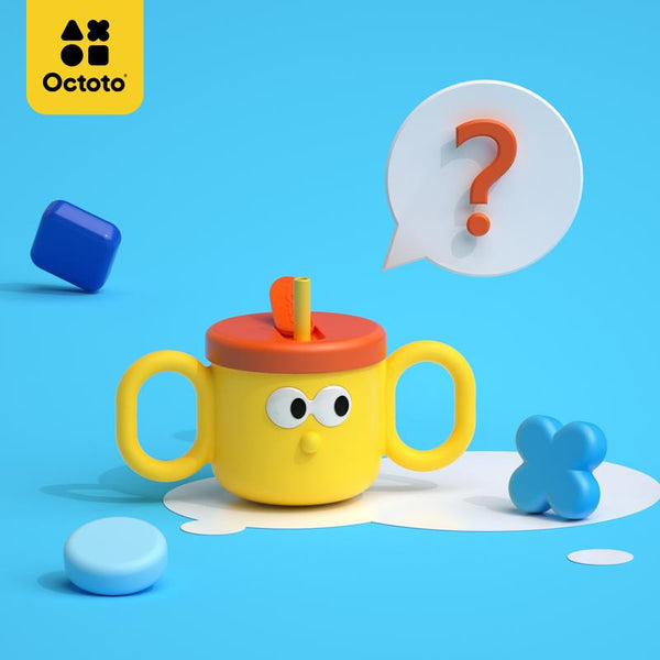 Octoto - Kids Stainless Steel Straw Cup-Panda Kids and Baby