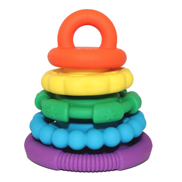 Jelly Stone Rainbow Stacker Teether & Toy- Rainbow Baby Toys Jelly Stone 