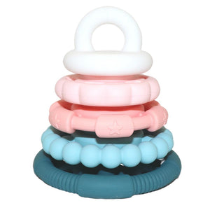 Jelly Stone Rainbow Stacker Teether & Toy - Sugar Blossom Baby Toys Jelly Stone 