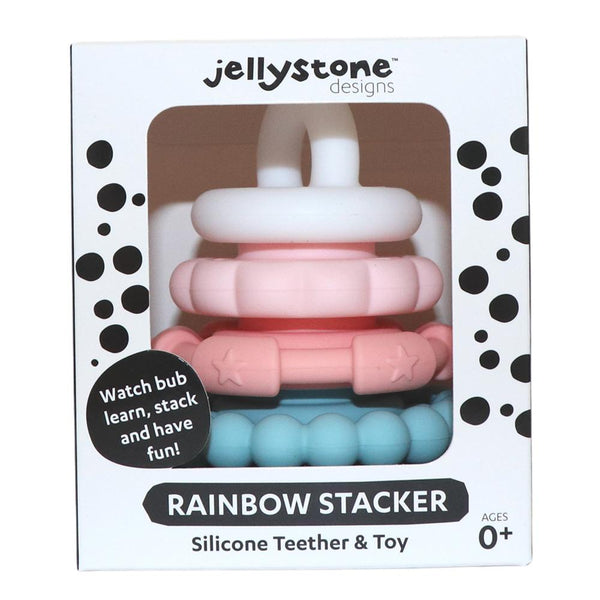 Jelly Stone Rainbow Stacker Teether & Toy - Sugar Blossom-Panda Kids and Baby