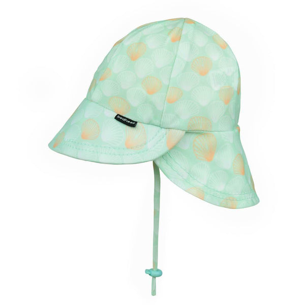 Bedhead Hats - Beach Legionnaire Flap Hat - UPF50+ - Seashell Print Outdoor Bedhead Hat 54cm/3-6Years/XL 