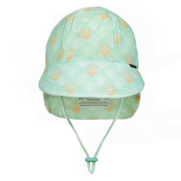 Bedhead Hats - Beach Legionnaire Flap Hat - UPF50+ - Seashell Print Outdoor Bedhead Hat 