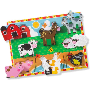 Melissa & Doug - Farm Chunky Puzzle Educational Toys Melissa & Doug 