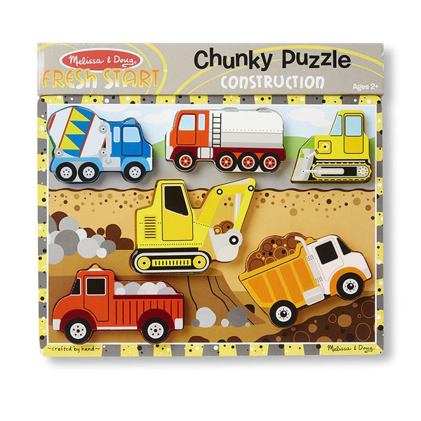 Melissa & Doug - Construction Chunky Puzzle Educational Toys Melissa & Doug 