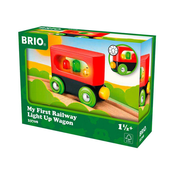 BRIO - My First Wooden Railway Light Up Wagon Wooden Toys - Trains BRIO 