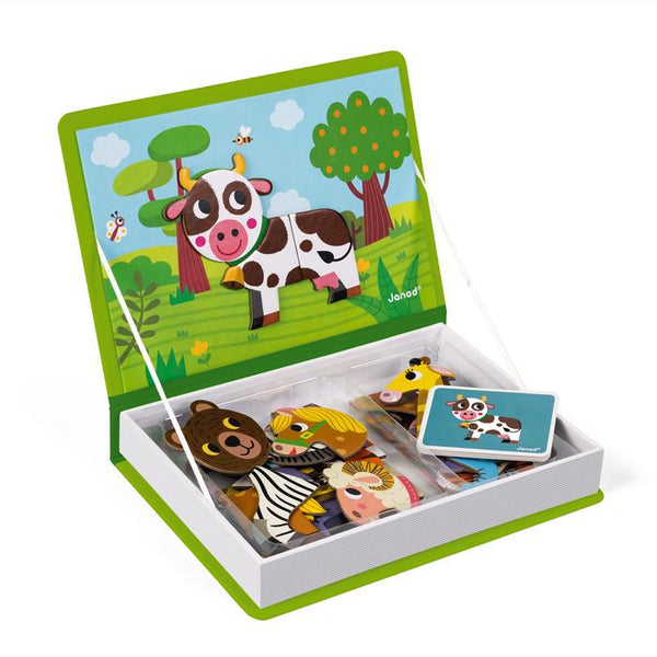 Janod - Animals Magnetibook-Panda Kids and Baby