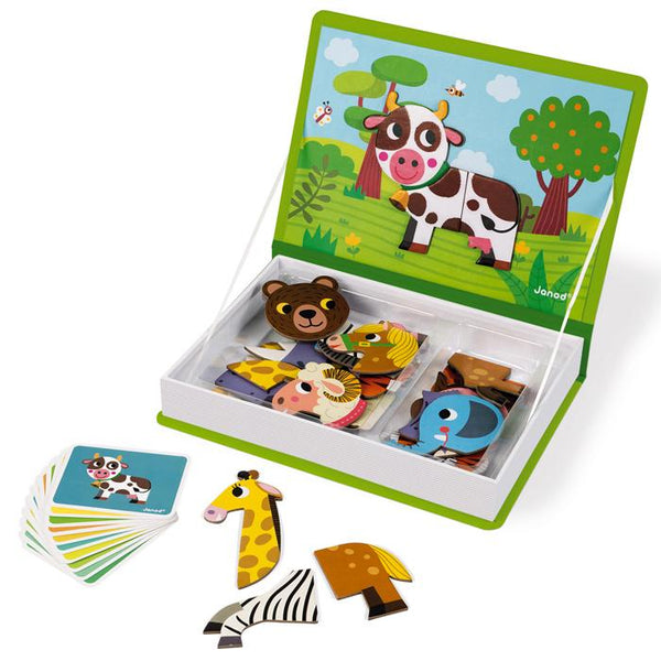 Janod - Animals Magnetibook-Panda Kids and Baby