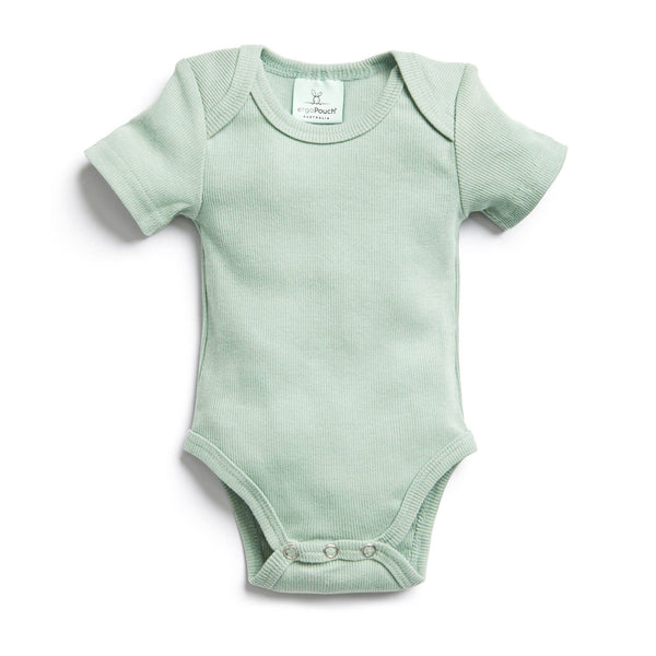 ergoPouch - Bodywear Short Sleeve Bodysuit 0.2 Tog - Sage-Panda Kids and Baby