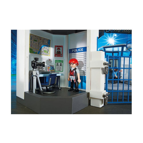 Playmobil - Police Headquarters with Prison - PMB6919-Panda Kids and Baby