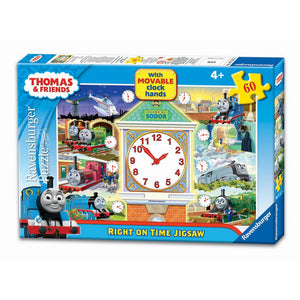 Ravensburger - Thomas The Tank Engine - Right On Time Puzzle with Movable Clock - 60pc Puzzle Ravensburger 