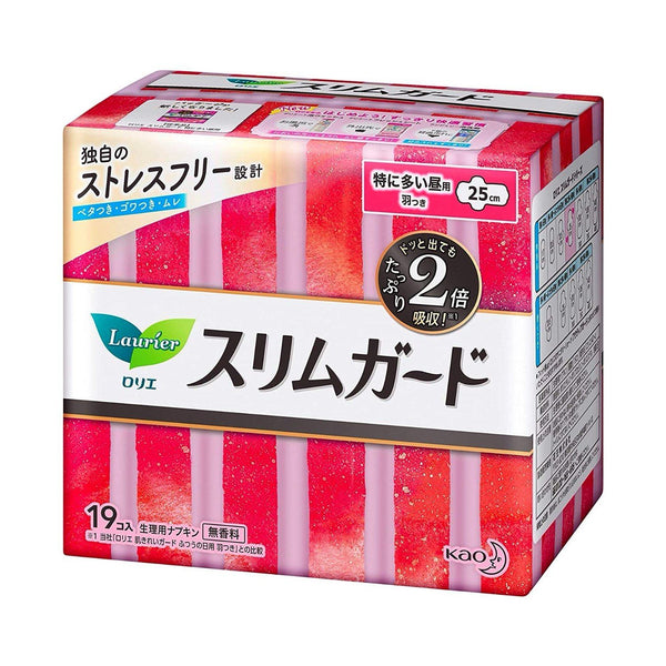 KAO Lauríer - Slimguard Day Pads Heavy with Wings 25cm - 19pcs - Made in Japan-Panda Kids and Baby