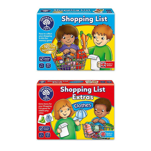 Orchard Toys - Shopping List /Fruit & Veg Extra/ Clothes Extra Early Learning Games Orchard Toys 