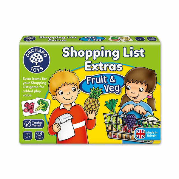Orchard Toys - Shopping List /Fruit & Veg Extra/ Clothes Extra Early Learning Games Orchard Toys Fruit + Veg Extra 