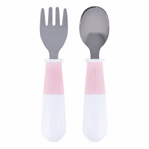 Tiny Twinkle - Fork and Spoon Set - Rose Utensils Tiny Twinkle 