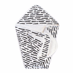 Tiny Twinkle - Hooded Towel and Washcloth Set - Ink Strokes Towels Tiny Twinkle Ink Strokes 