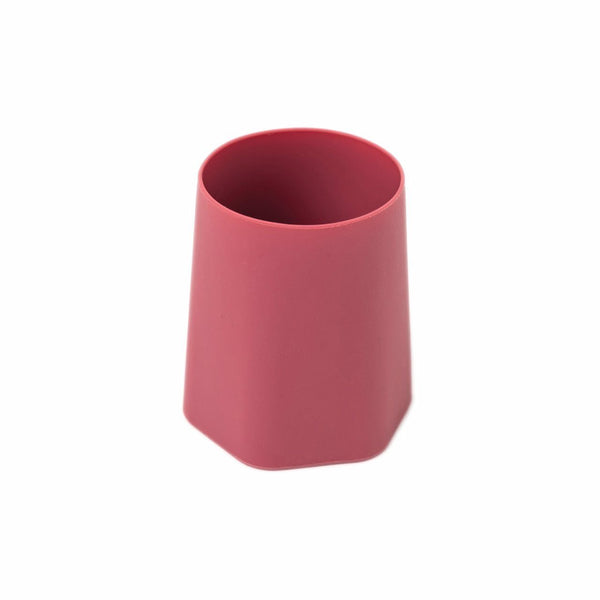 Silicone Training Cup Set of 2 - Rose, Burgundy Dishware Tiny Twinkle 