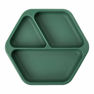 Silicone Suction Plate - Olive Green Dishware Tiny Twinkle 