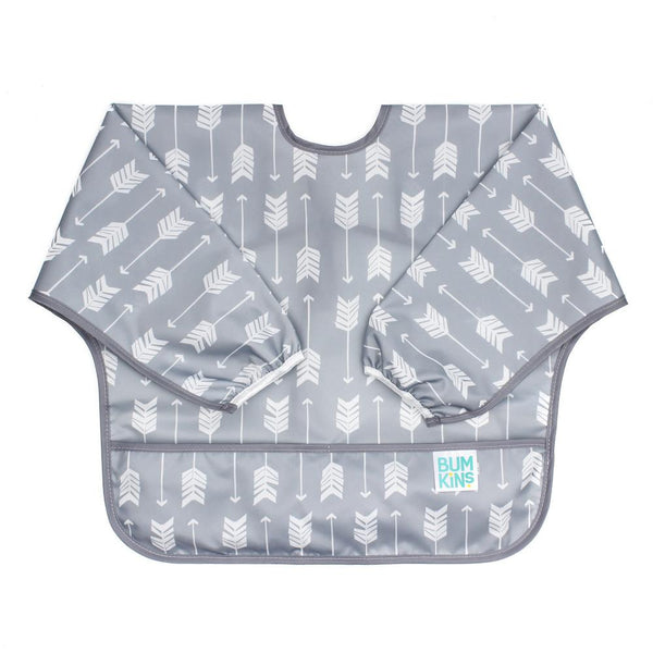Bumkins - Waterproof Sleeved Bib - Multi Colours Available-Panda Kids and Baby
