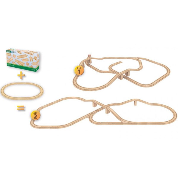 BRIO Tracks - 50 Piece Track Pack-Panda Kids and Baby