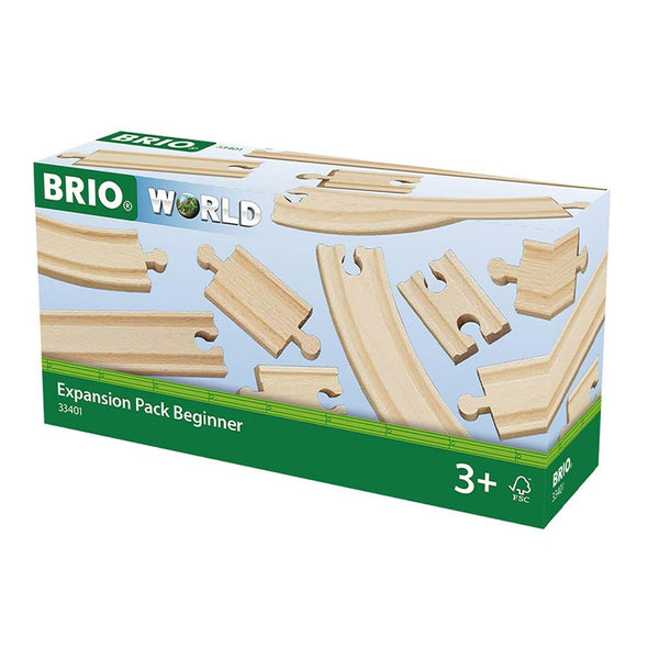 BRIO Tracks - Expansion Pack Beginner - 11 Pieces-Panda Kids and Baby
