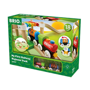 BRIO My First - My First Railway Beginner Pack - 18 Pieces-Panda Kids and Baby
