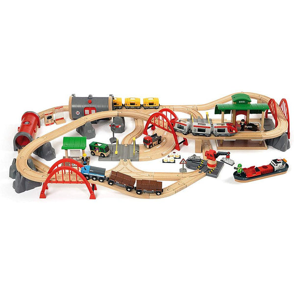 BRIO Set - Deluxe Railway Set - 87 Pieces-Panda Kids and Baby