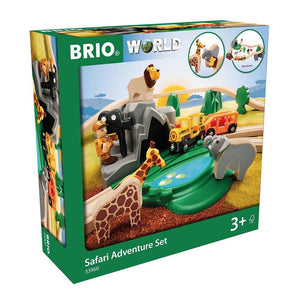 BRIO Set - Safari Adventure Set - 26 Pieces Wooden Toys - Trains BRIO 