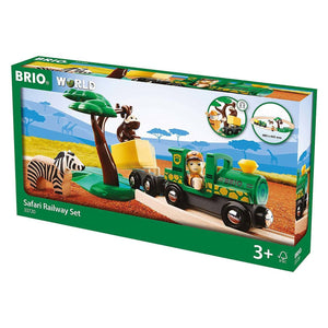 BRIO Set - Safari Railway Set - 17 Pieces Wooden Toys - Trains BRIO 