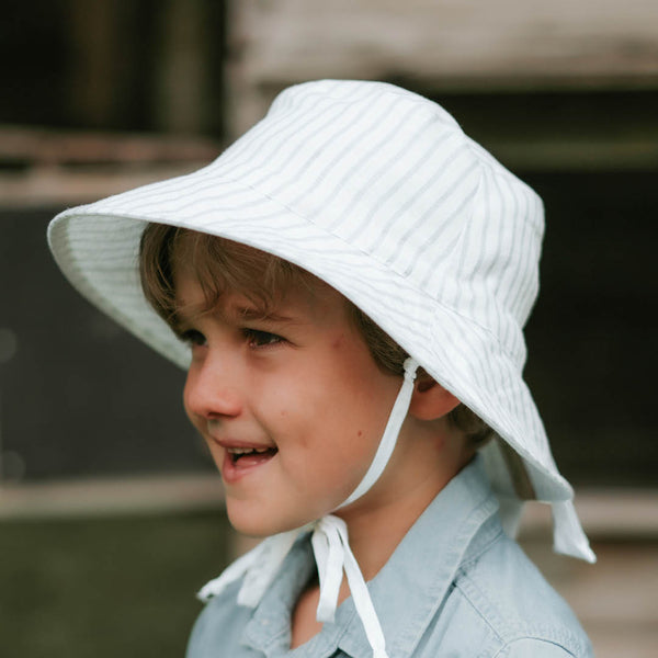 Bedhead-'Explorer' Kids Reversible Classic Bucket Hat - Finley / Blanc-Panda Kids and Baby