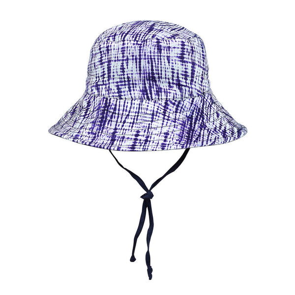 Bedhead-'Explorer' Kids Reversible Classic Bucket Hat - Shibori / Indigo-Panda Kids and Baby