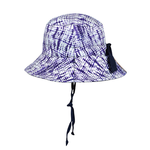 Bedhead-'Explorer' Kids Reversible Classic Bucket Hat - Shibori / Indigo-Panda Kids and Baby