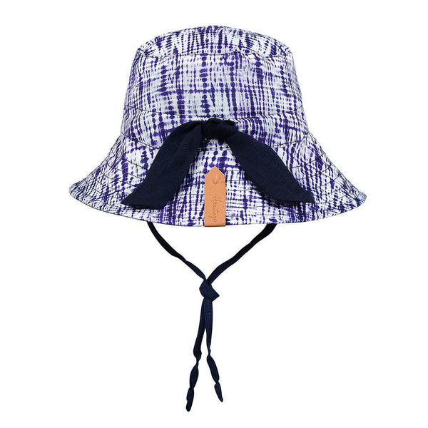 Bedhead-'Explorer' Kids Reversible Classic Bucket Hat - Shibori / Indigo-Panda Kids and Baby